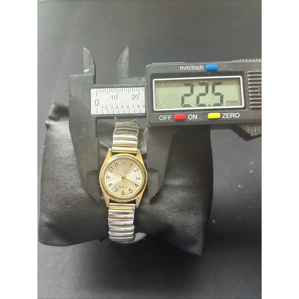 Two Tone Women’s Stretch Band Quartz Watch